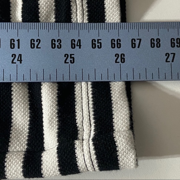 Kenneth Cole Dress Stripes Hidden Pockets Black Small - Picture 11 of 12